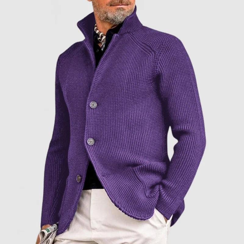 Ramon - Elegantni pulover z žepom in preklopom za moške