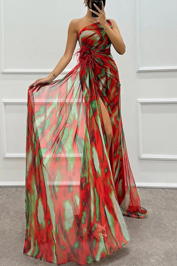 Mia™ | Vibrant Drapirana Obleka