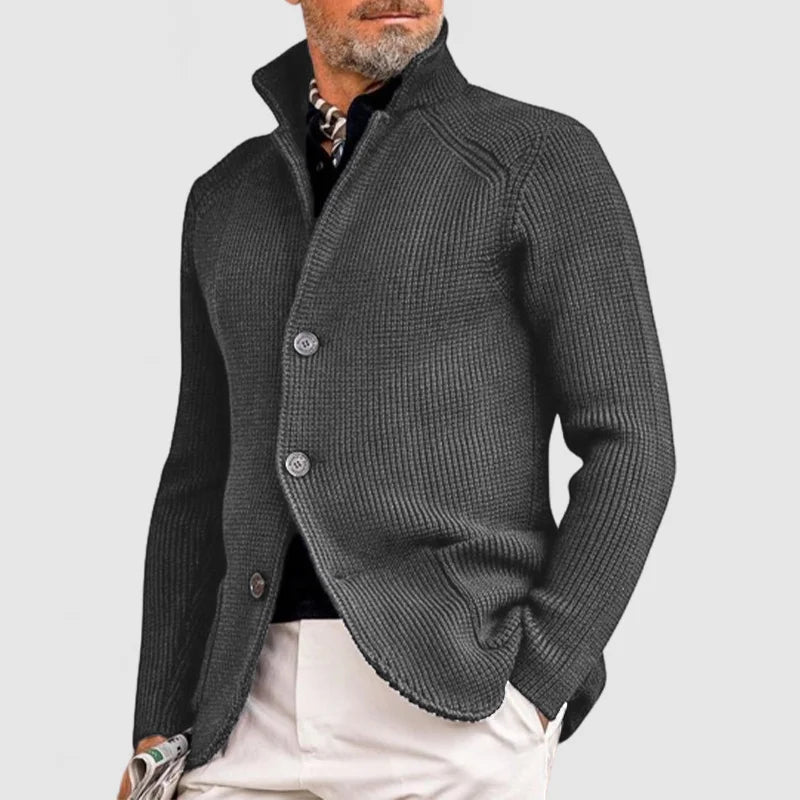 Ramon - Elegantni pulover z žepom in preklopom za moške