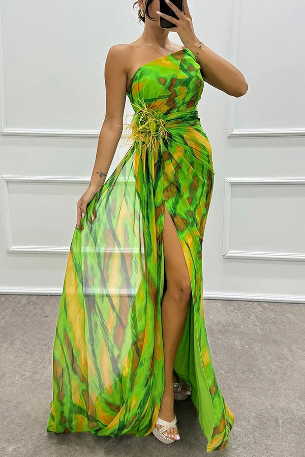 Mia™ | Vibrant Drapirana Obleka
