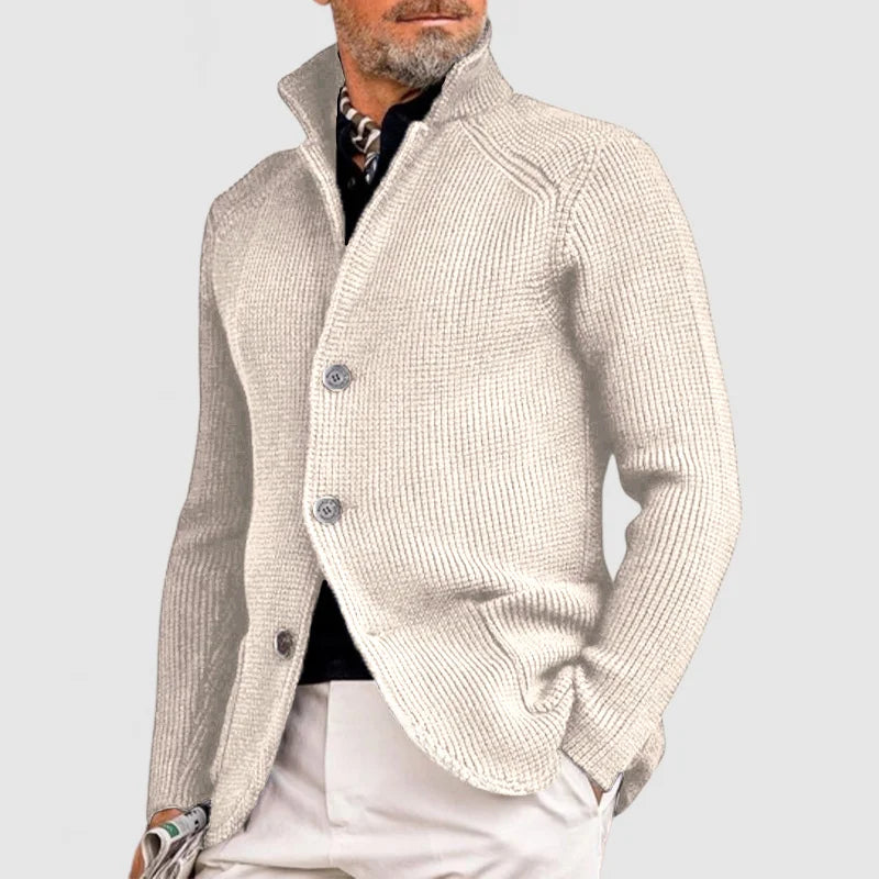 Ramon - Elegantni pulover z žepom in preklopom za moške