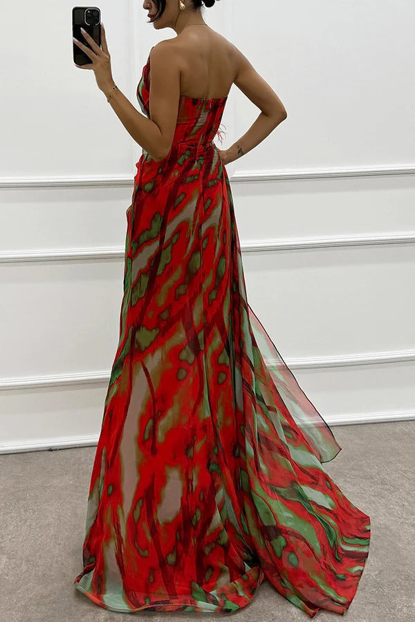 Mia™ | Vibrant Drapirana Obleka