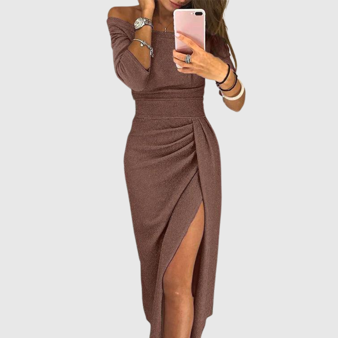 Stella™ | Maxi obleka s halter dekoltejem