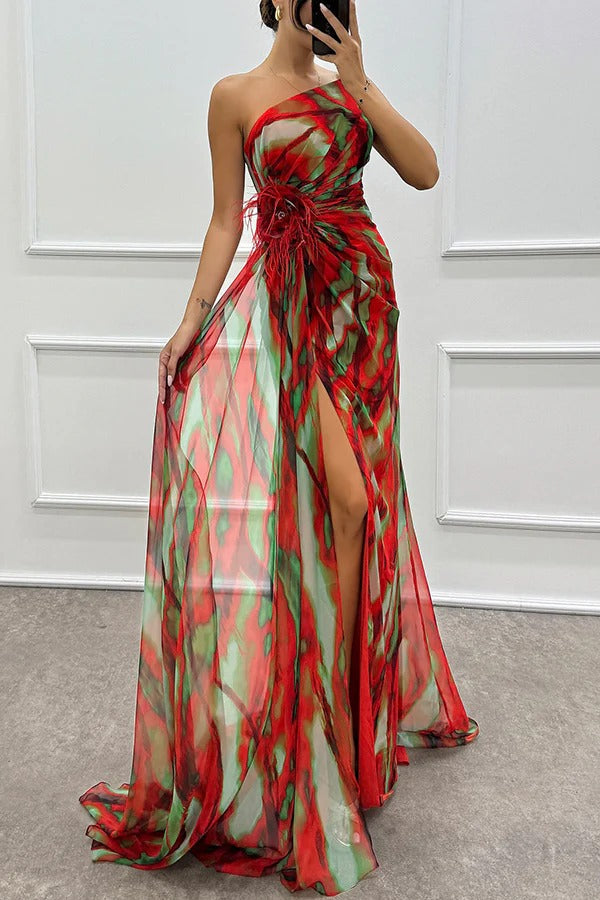 Mia™ | Vibrant Drapirana Obleka