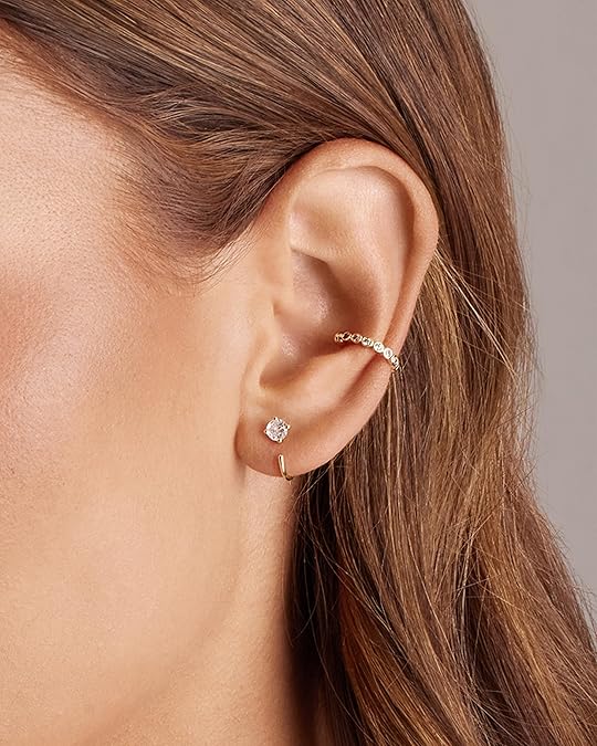 Spark Tip Hoops | Zlato