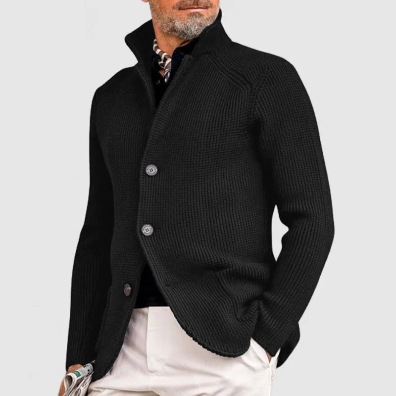 Ramon - Elegantni pulover z žepom in preklopom za moške