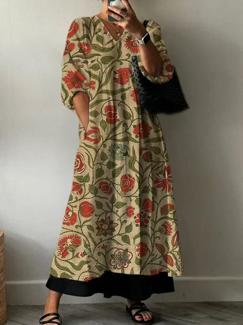 Elegantna obleka s Tati vzorcem