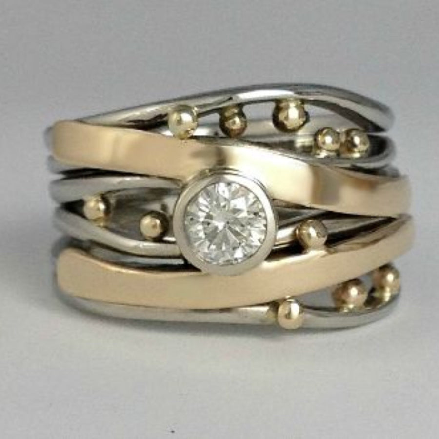 Prstan Prestige Gold Zirconia