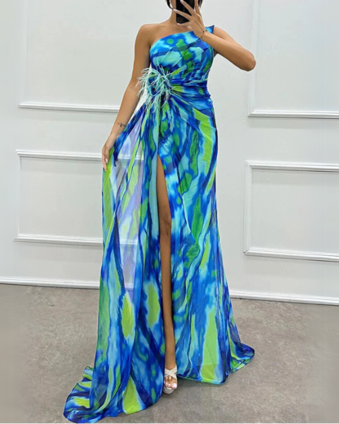Mia™ | Vibrant Drapirana Obleka