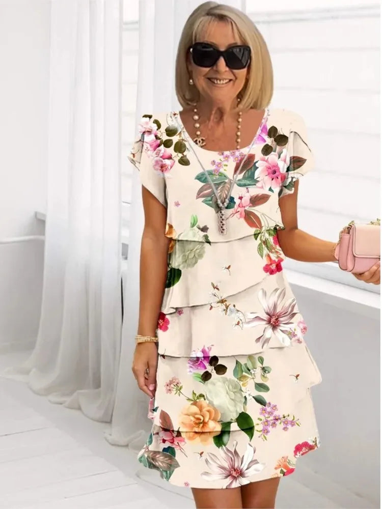 Camille – Elegantna leprša obleka z volani