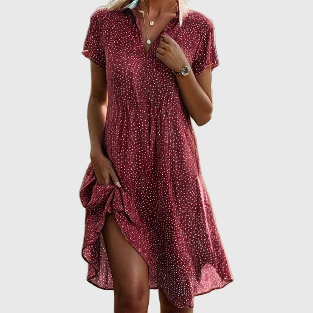 Paz™ | Elegantna in Udobna Midi Obleka