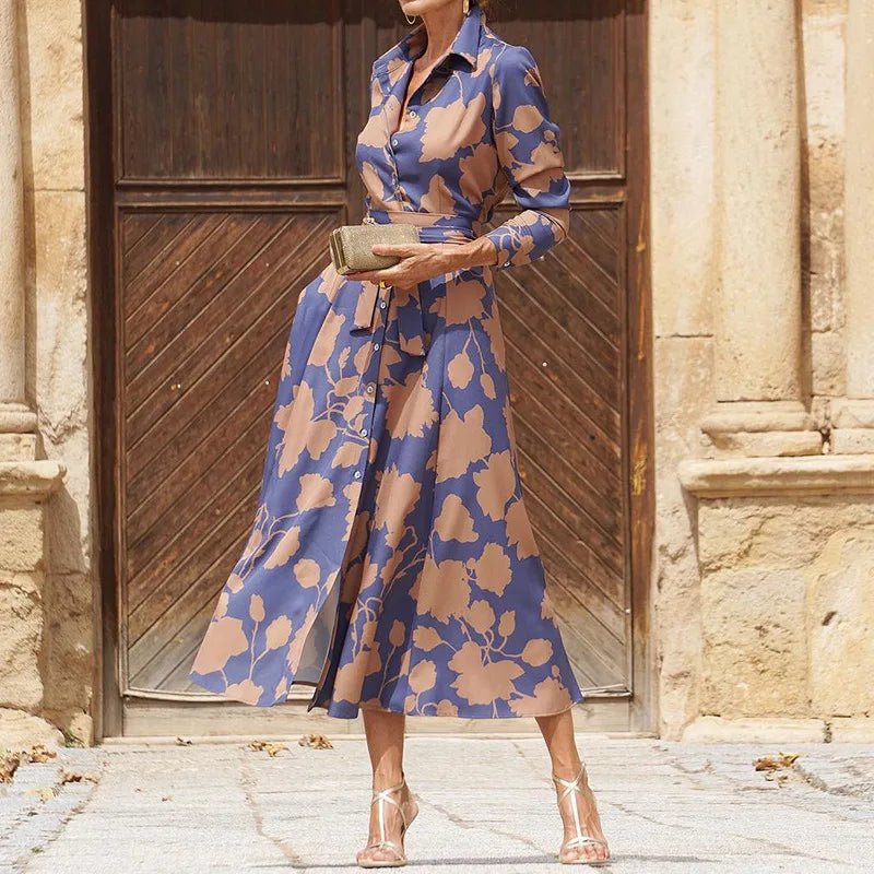 Lynn™ | Elegantna obleka z V-izrezom za ženske