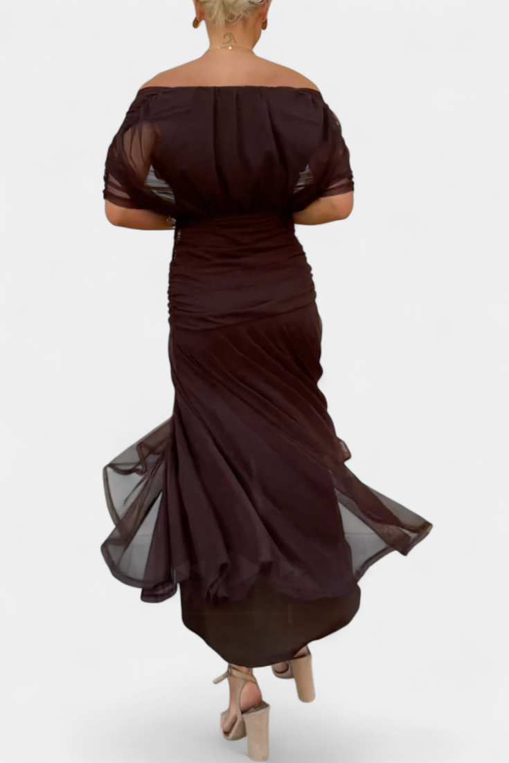 Florendra™ | Dolga cvetna obleka s V-izrezom