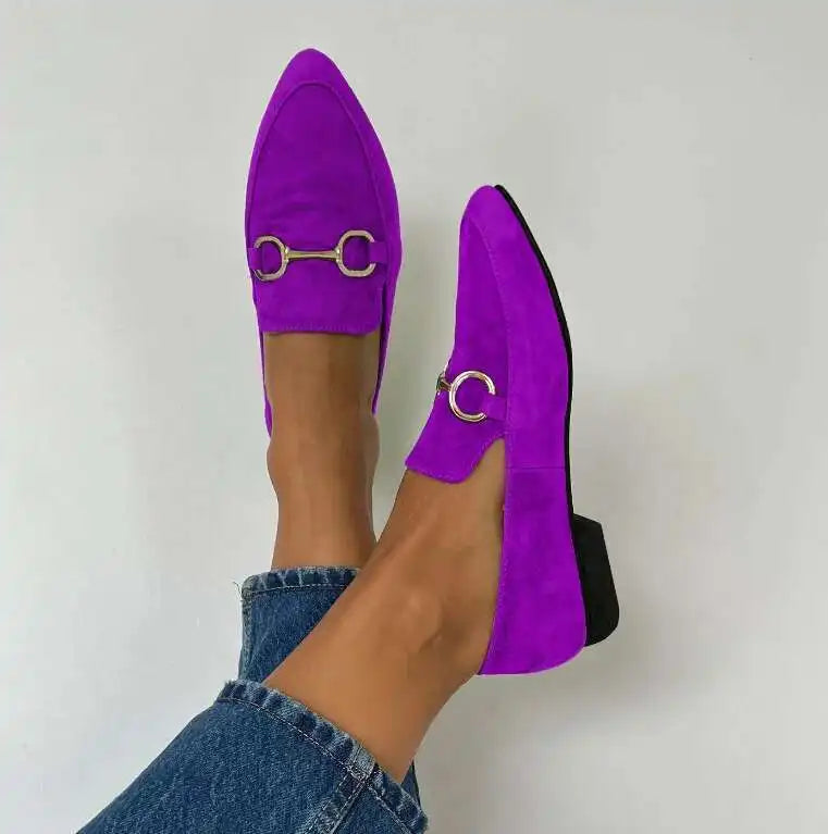 Gemma | Suede mokasini s klasičnim detajlom