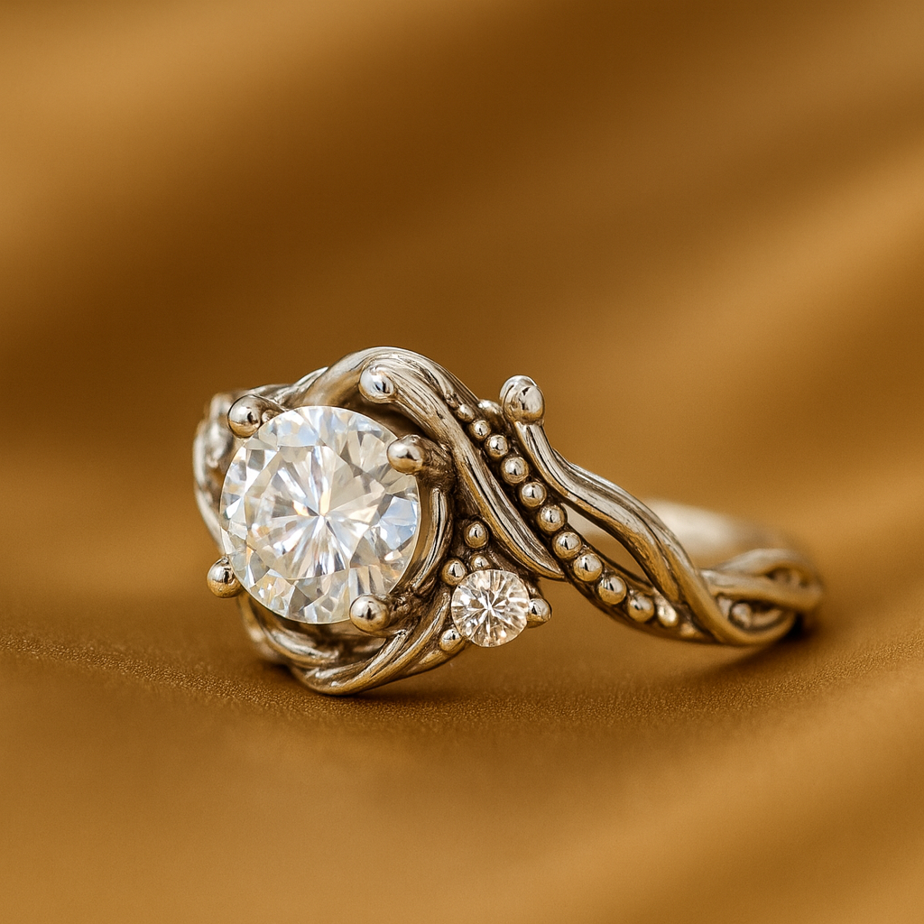 Eleganten srebrni prstan z zirconom