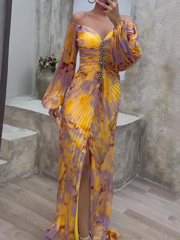 Amelia™ | Elegantna Obleka z V-Izrezom