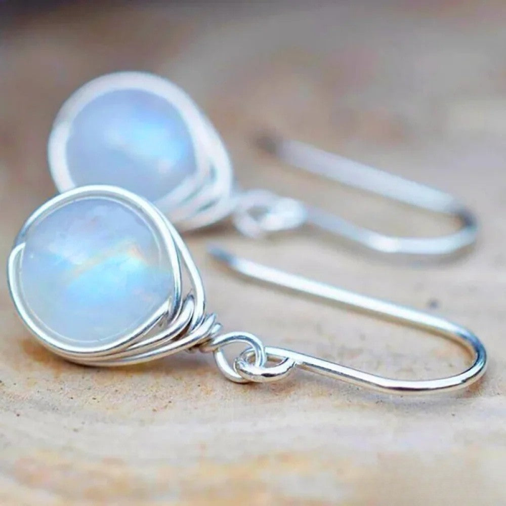Retro Moonstone Uhani