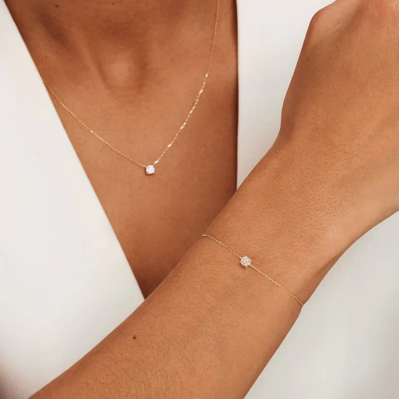 Komplet Moissanite Kamnov
