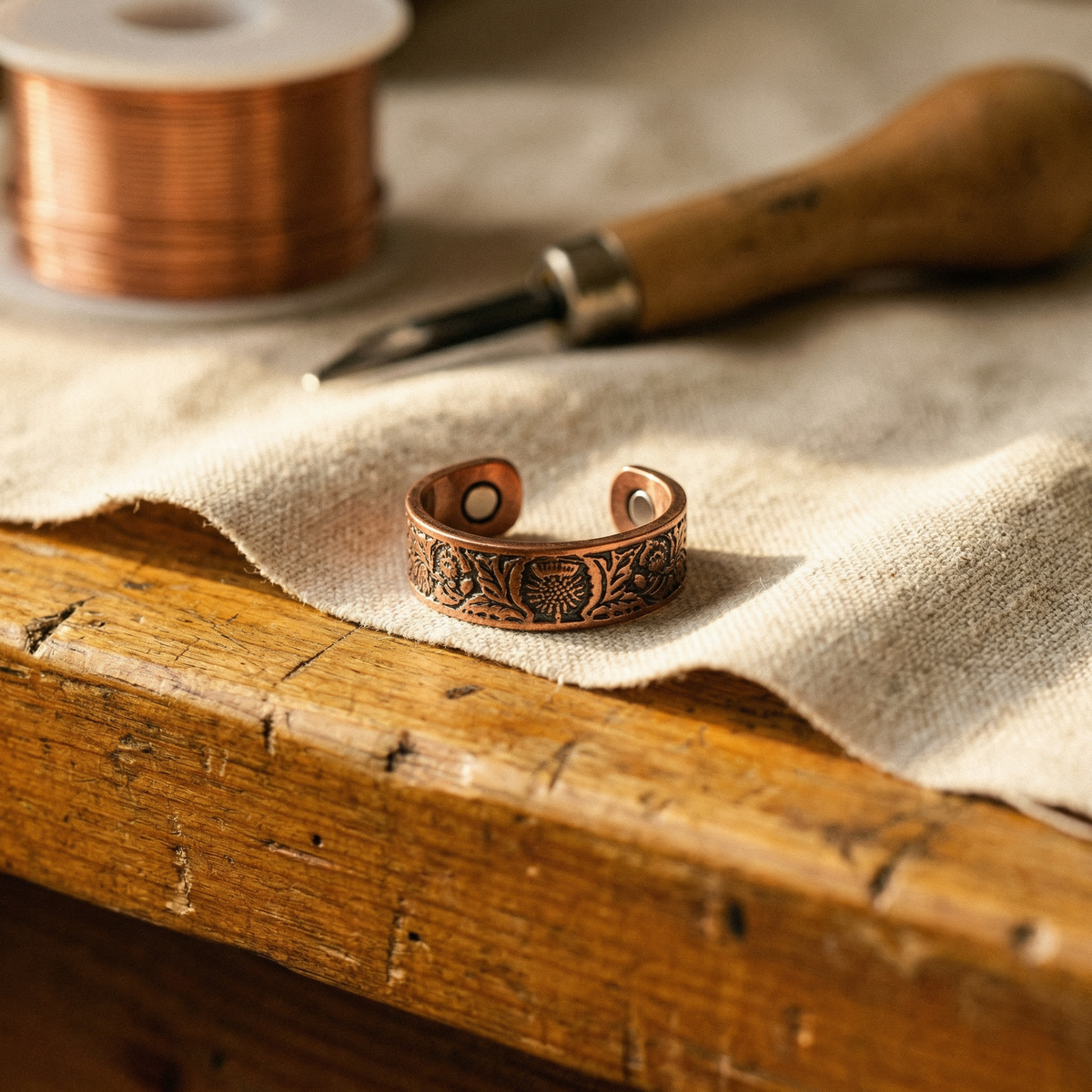 BOLE COPPER RING | NASTAVLJIV