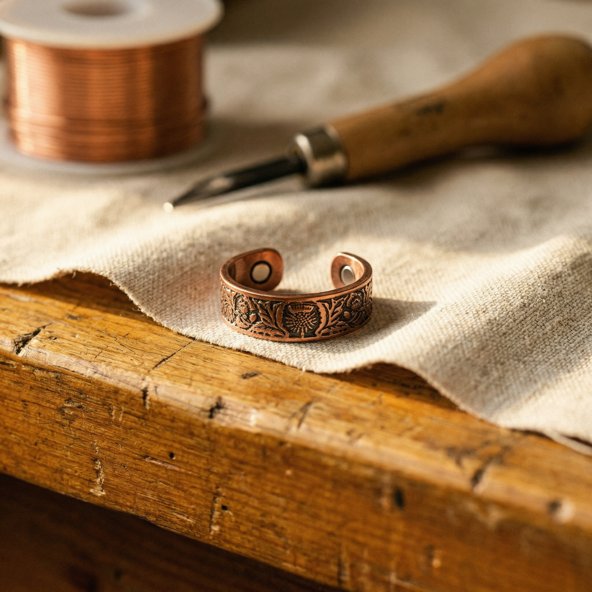 BOLE COPPER RING | NASTAVLJIV