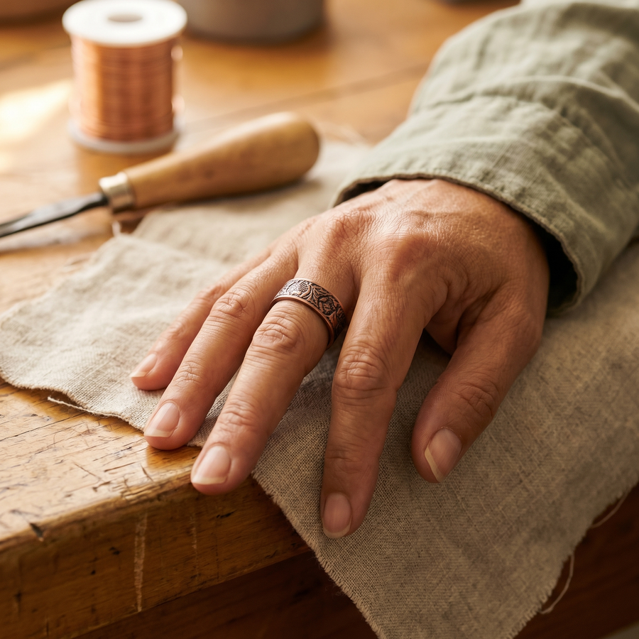 BOLE COPPER RING | NASTAVLJIV