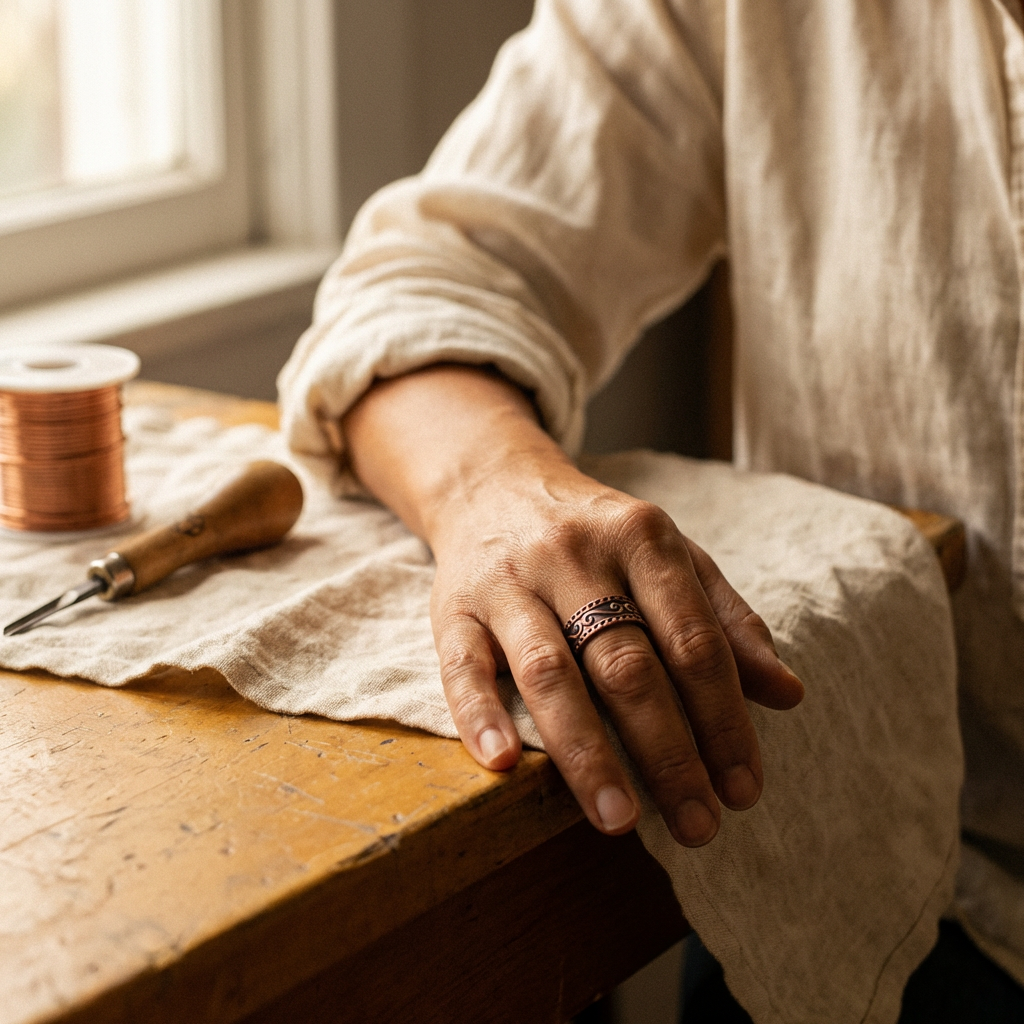FERN COPPER RING | BAKER