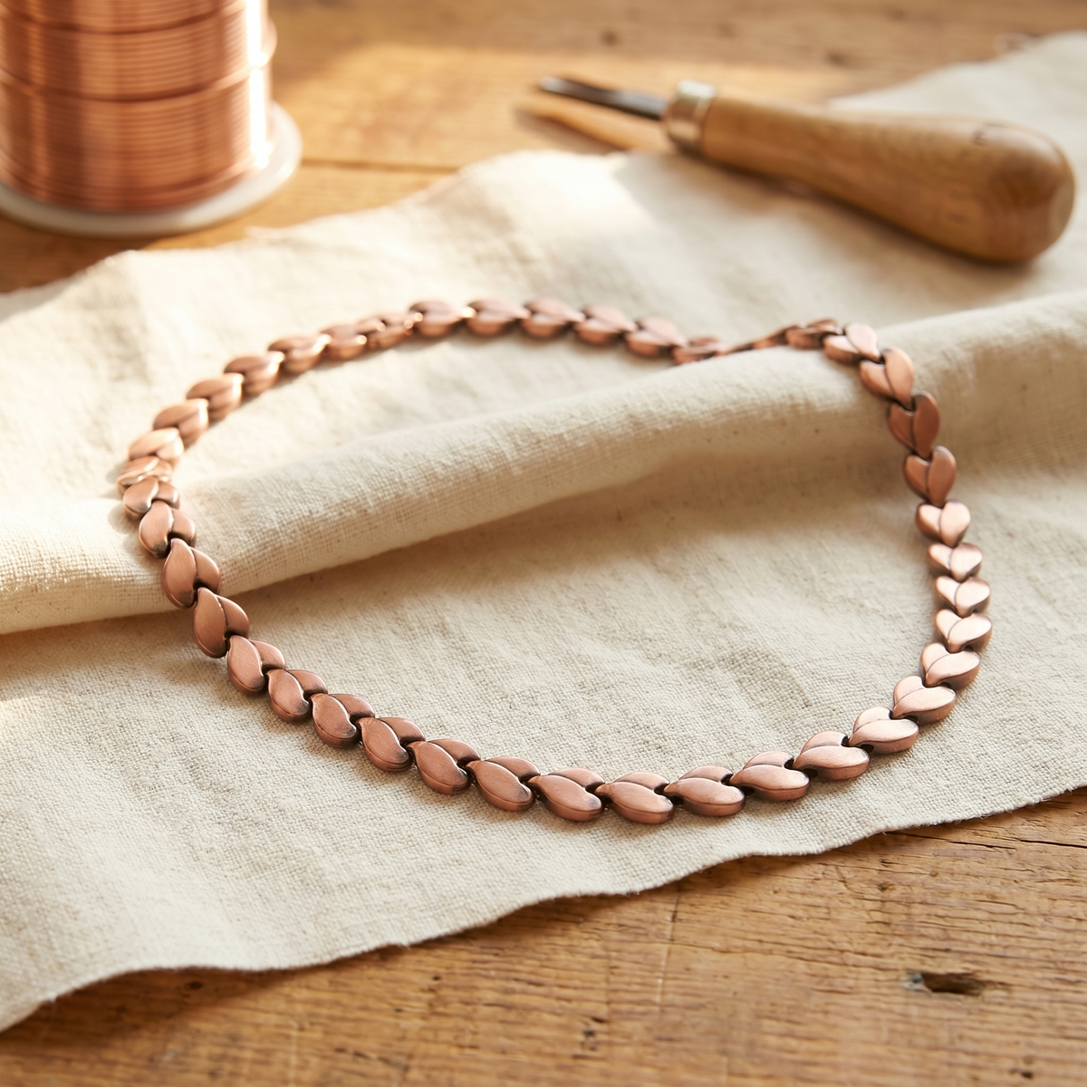 BRIAR HEART LINK NECKLACE | KOPER