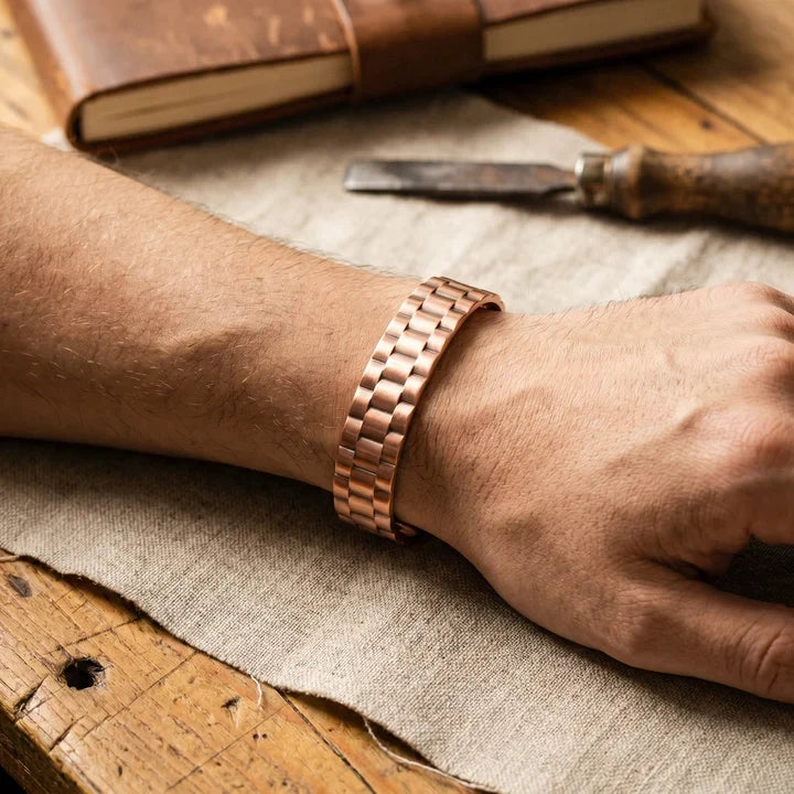 ORE MOŠKI KOVINSKI NARAVNI BANGLE