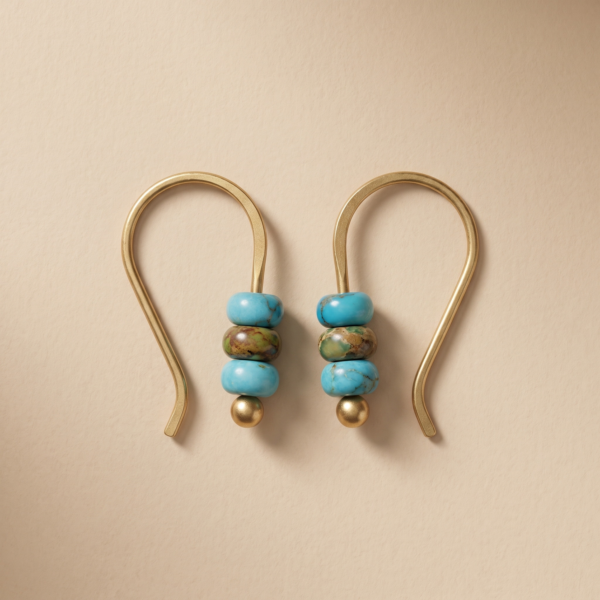 Retro Turquoise Uhani