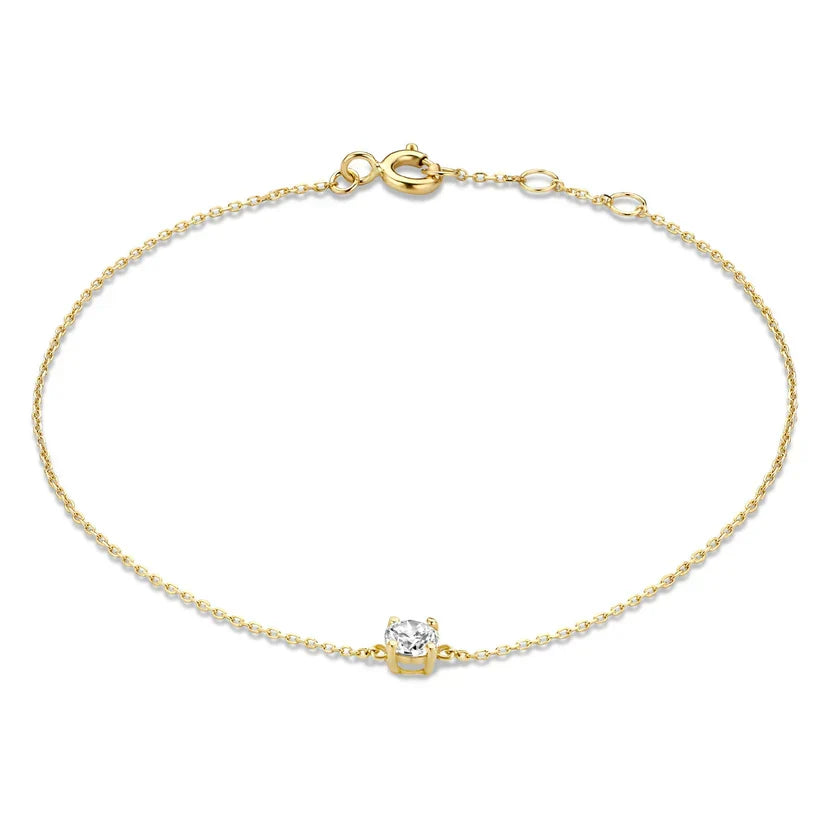 Cléa Moissanite kamen zapestnica | Zlato