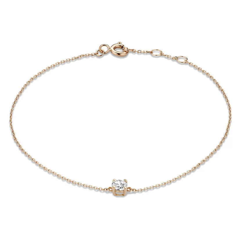 Cléa Moissanite kamen zapestnica | Zlato