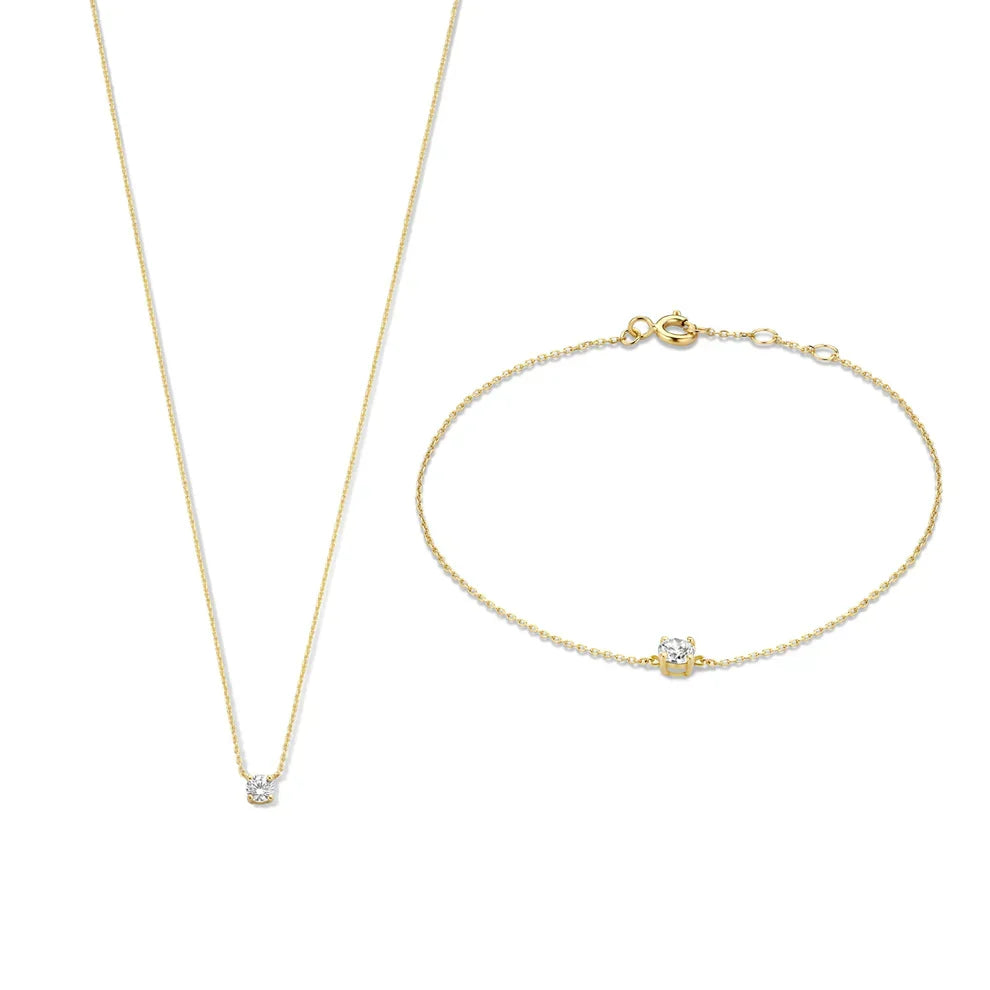 Komplet Moissanite Kamnov