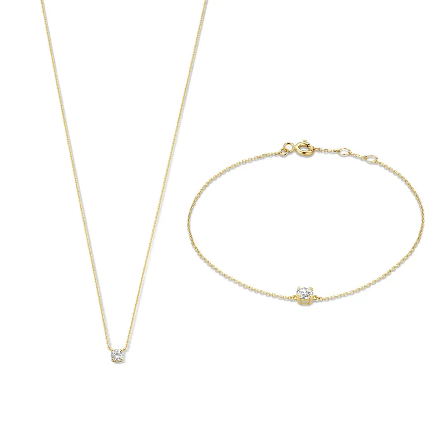 Komplet Moissanite Kamnov