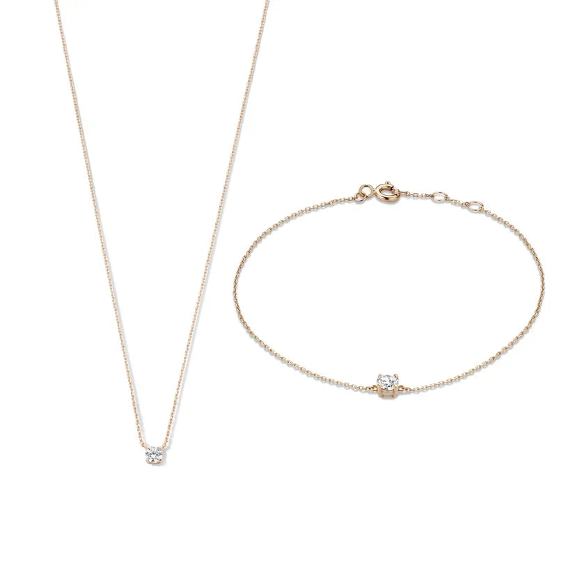 Komplet Moissanite Kamnov