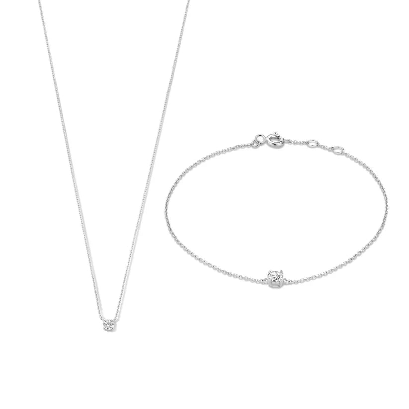 Komplet Moissanite Kamnov