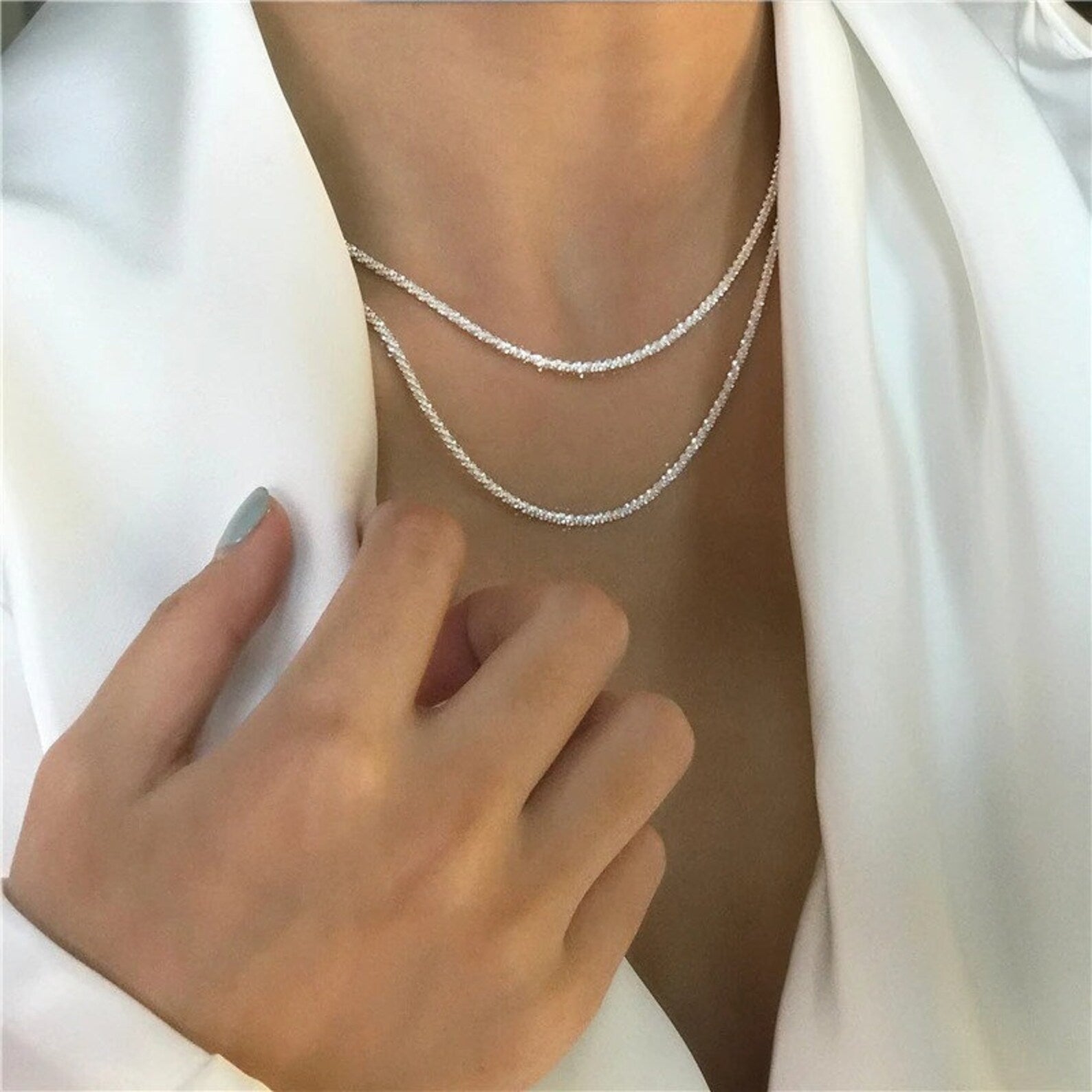 Ogrlica Starry Light Silver Set