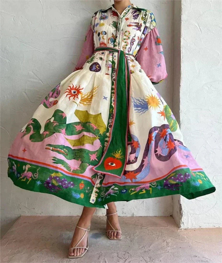 Olamit™ | Maxi italijanska obleka