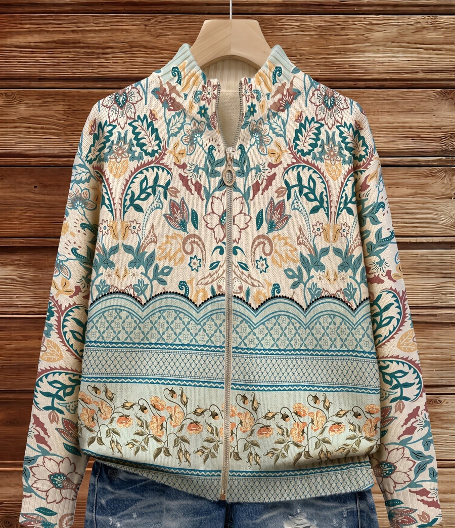 Sybilla™ | Vintage cvetlični botanični robni potisk